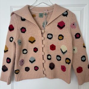Anthropologie vintage Stylish Polka Dot Women's Sweater